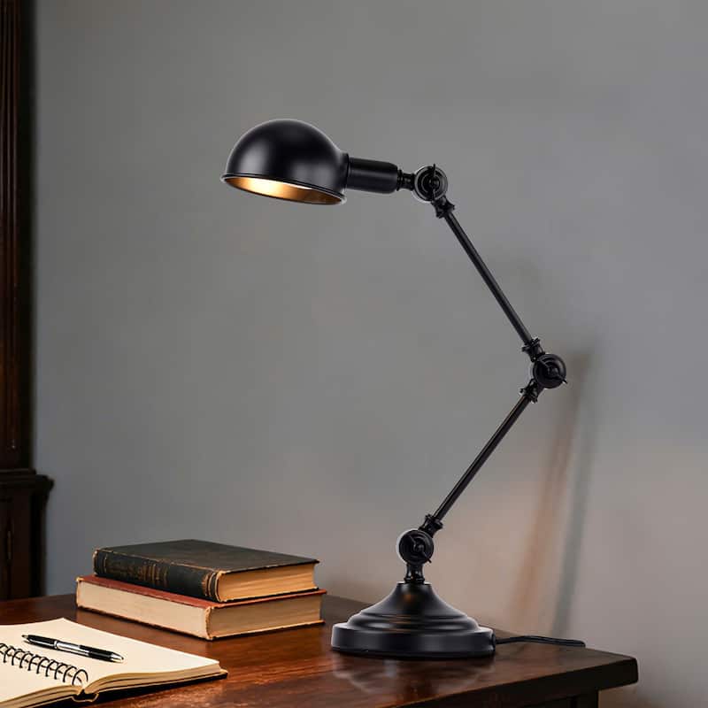 Pauh Black 3-Joint Articulated Reading Desk Lamp
