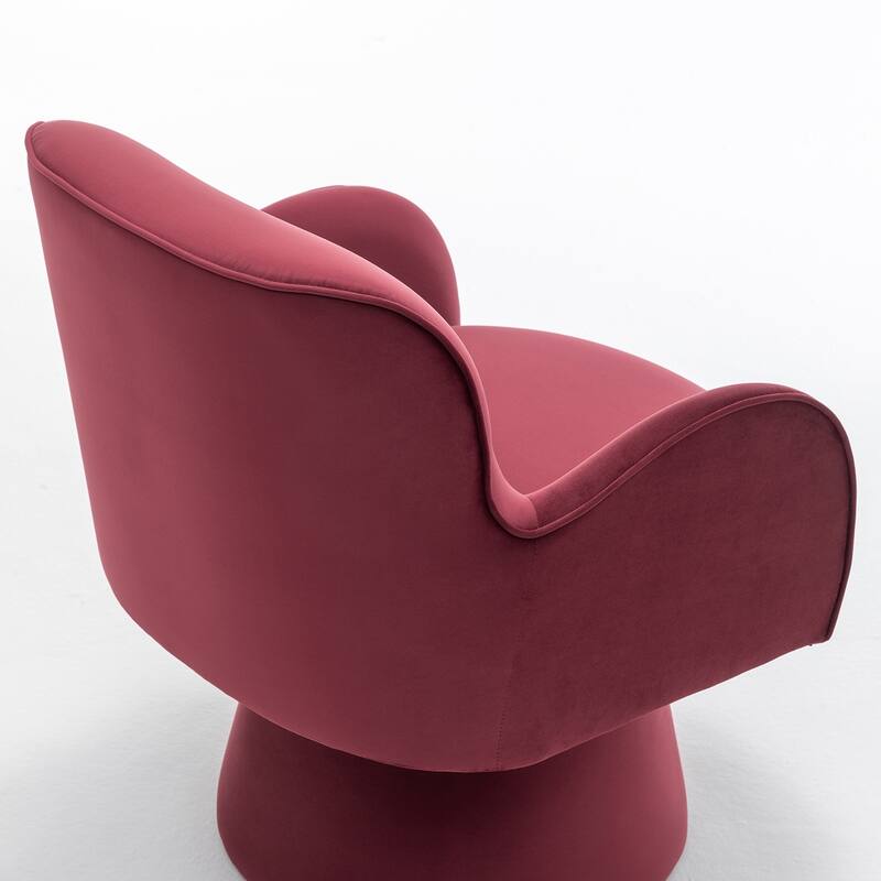 SEYNAR Modern Glam Velvet 360 Degree Swivel Armchair