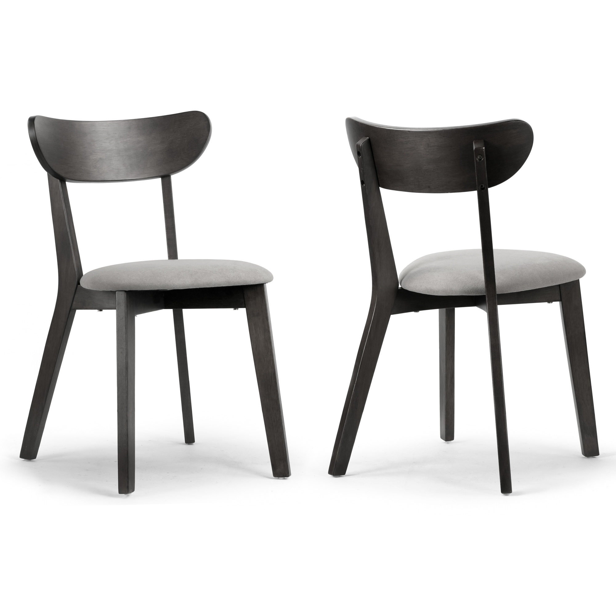 Shop Set Of 2 Aspen Black Rubberwood Dining Chair With Upholstered Seat Overstock 31708647