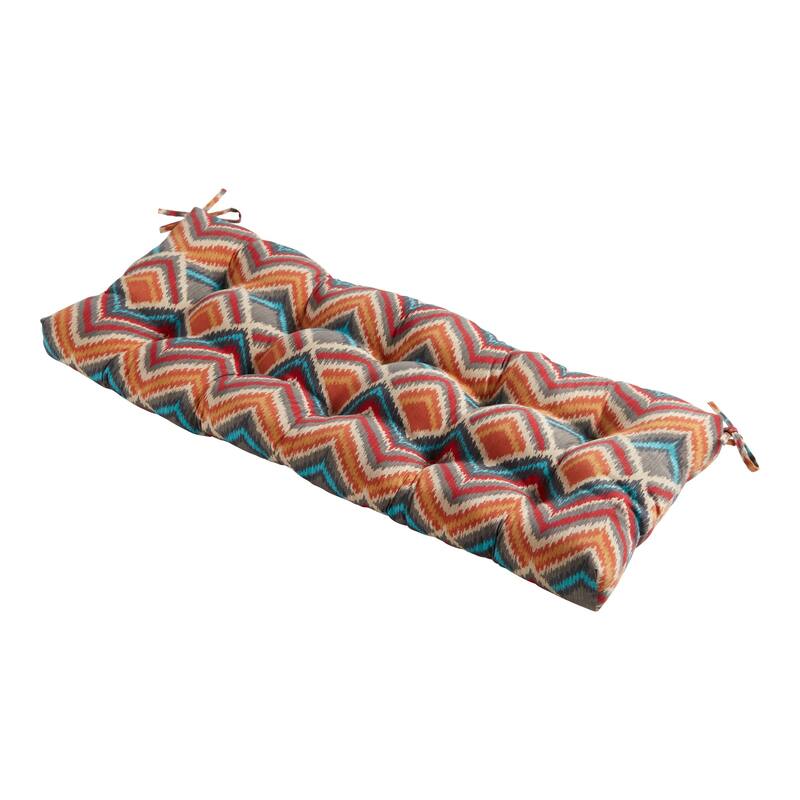 Greendale Home Fashions Global 18-inch x 51-inch Outdoor Bench Cushion (Cushion Only) - Surreal