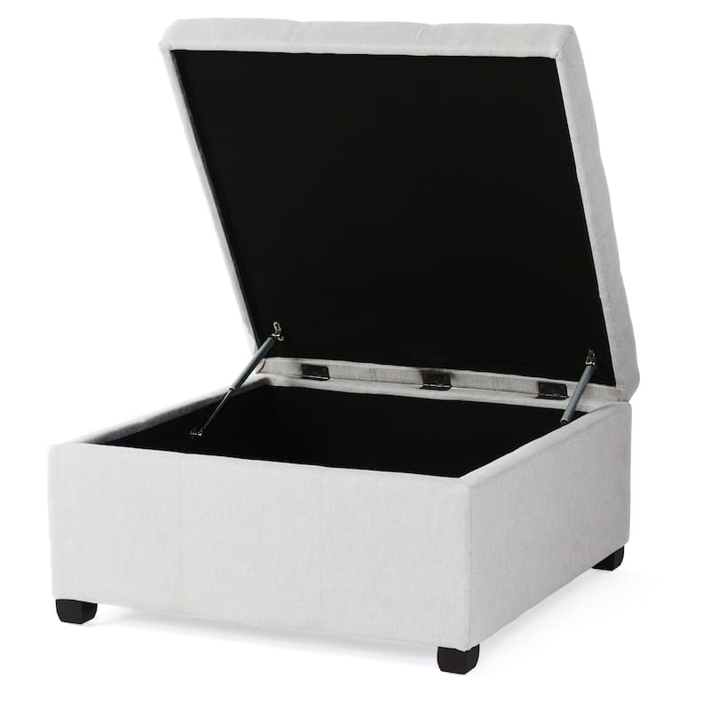 Carlsbad Tufted Square Storage Ottoman by Christopher Knight Home
