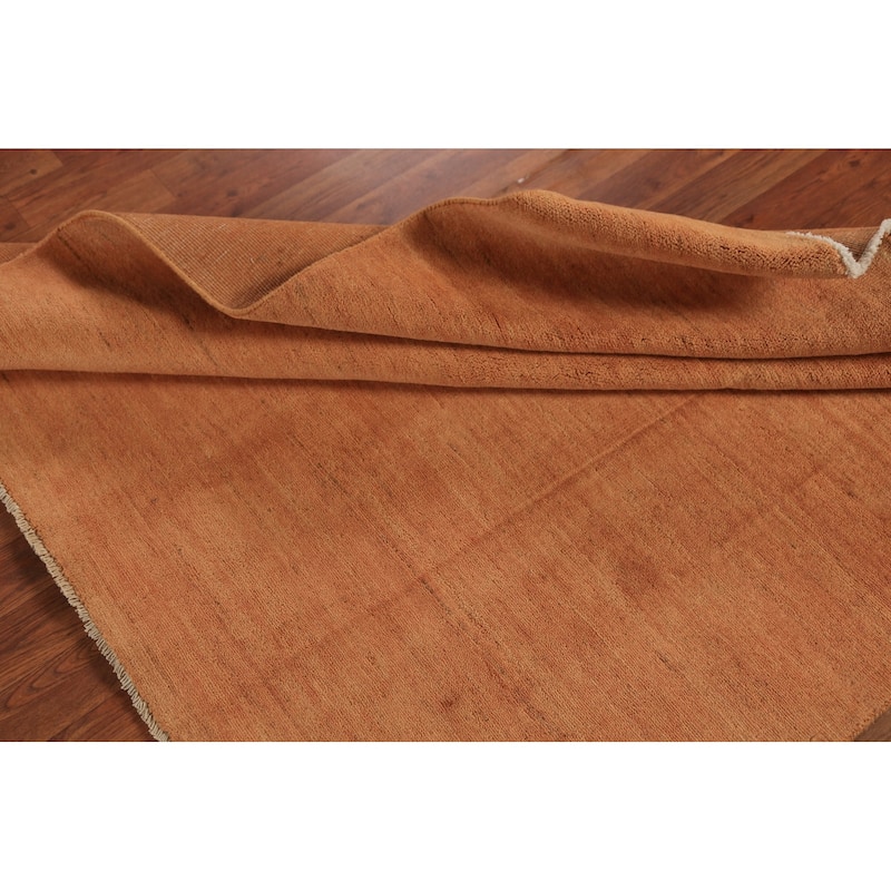 Tribal / Modern Gabbeh Area Rug Oriental Hand-Knotted Wool Carpet - 5'0" x 5'7"