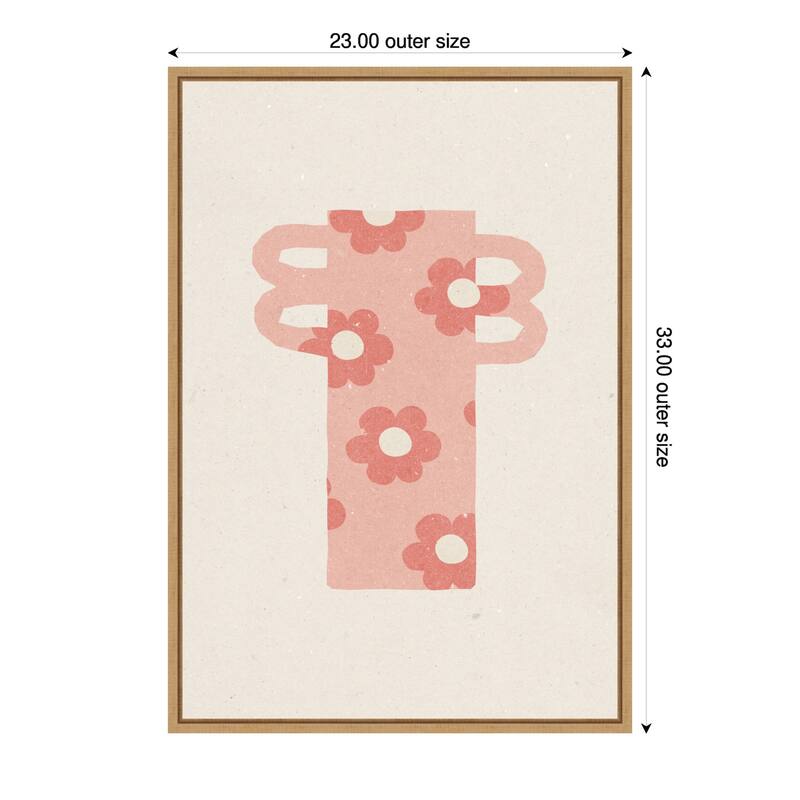 Vase No. 1 by Nktn (23 x 33 in.), Framed Canvas Wall Art Print