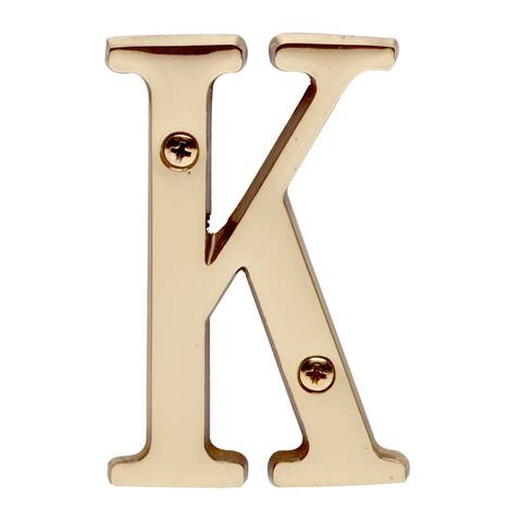 Letter H House Letters Solid Bright Brass 3 Renovators Supply