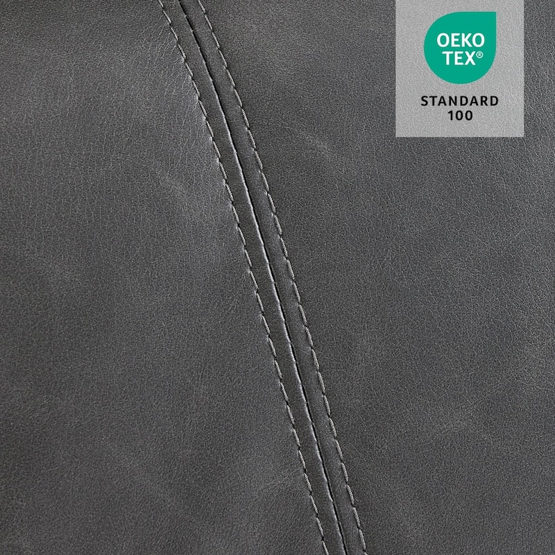 MCombo Large Power Lift Recliner Leather Chair with Massage, Heat, Cup Holders,Extended Footrest, Leather 7516