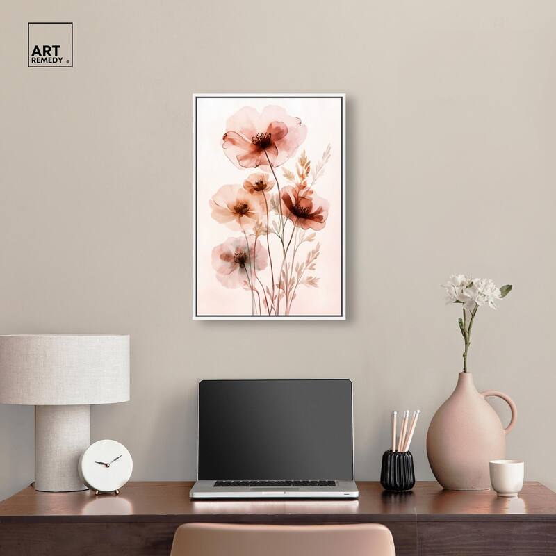 Petal Dye III Canvas by Art Remedy