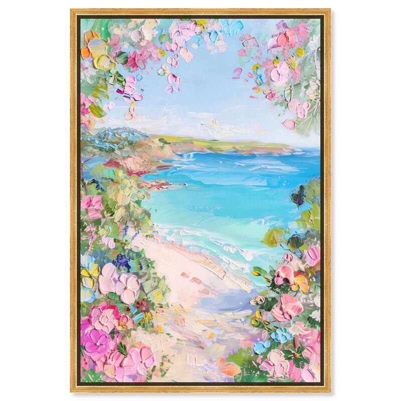 Hillside Harbor View II Canvas by Art Remedy - Gold - 20" x 30"