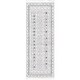 preview thumbnail 8 of 6, Livabliss Berlin Modern & Contemporary Diamond Area Rug 2' 7" x 7' 3" - White/Charcoal