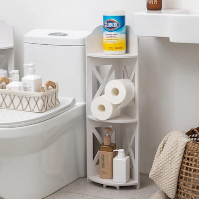 Corner Shelves for Bathroom Storage