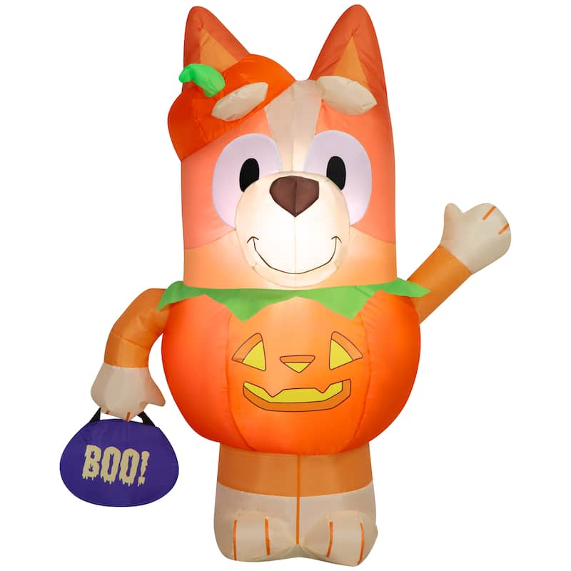 Airblown-Bingo in Pumpkin Costume-Bluey
