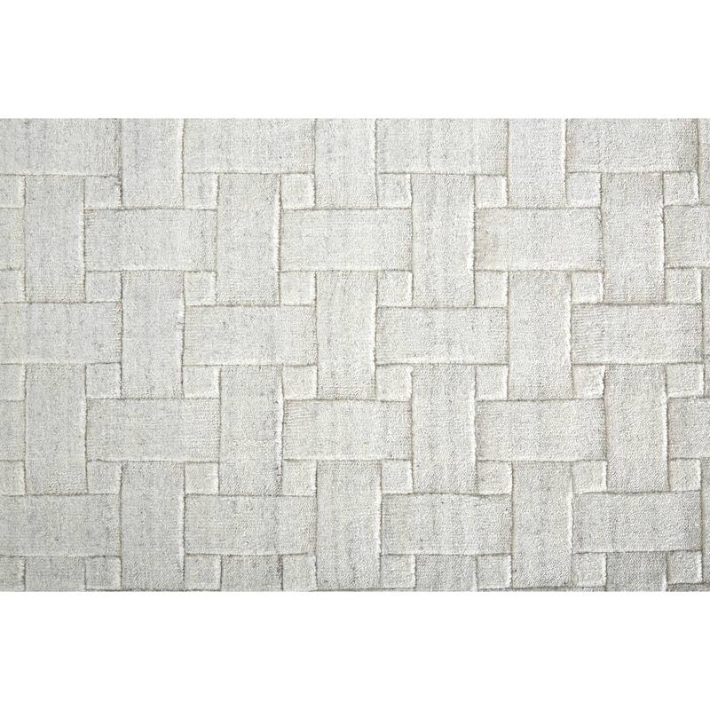 Grand Bazaar Tatem Hand Woven Solid Transitional Area Rug