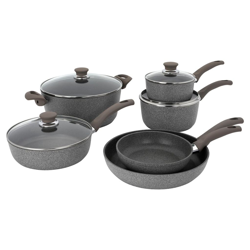 BALLARINI Modena by HENCKELS Forged Aluminum 10-pc Nonstick Cookware Set - Gray