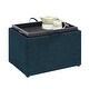 preview thumbnail 34 of 48, Convenience Concepts Designs4Comfort Accent Storage Ottoman with Reversible Tray
