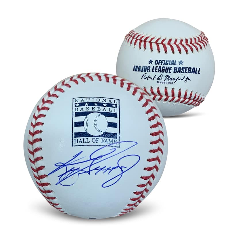 Ken Griffey Jr Autographed Hall of Fame Logo HOF Signed Baseball Beckett COA With Display Case - 8'6" x 11'6"