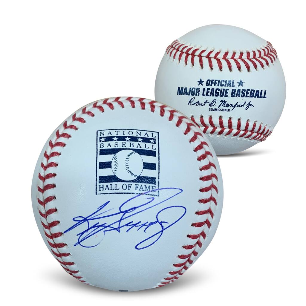Ken Griffey Jr Autographed Hall of Fame Logo HOF Signed Baseball Beckett COA With Display Case - 8'6" x 11'6"