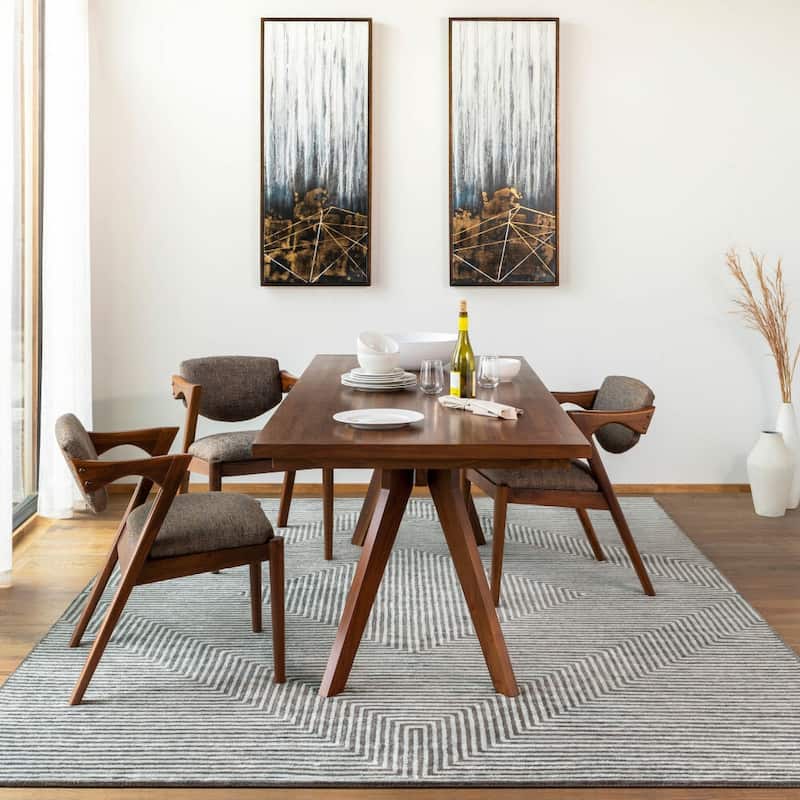 Livabliss Modern & Contemporary Quartz Stripe Area Rug