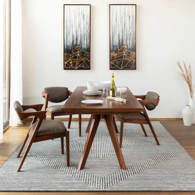 Livabliss Modern & Contemporary Quartz Stripe Area Rug