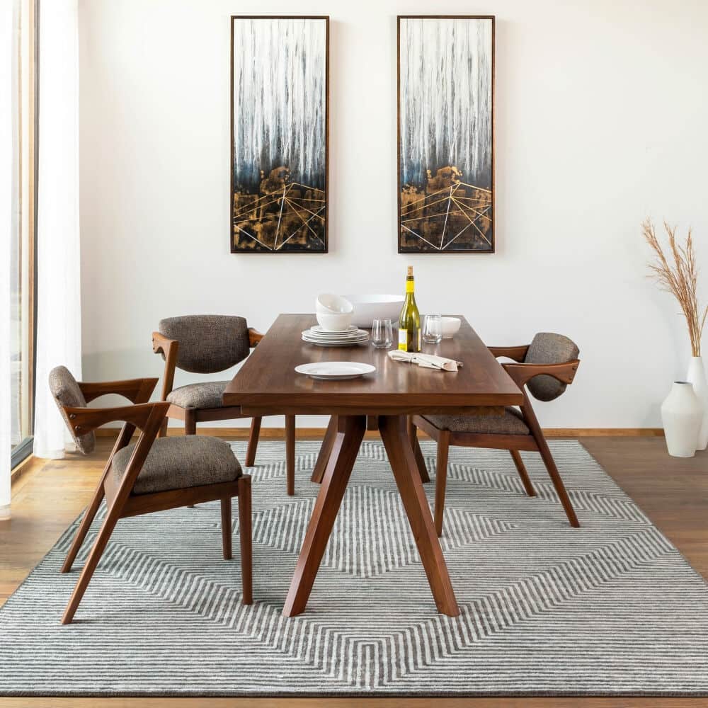 Livabliss Modern & Contemporary Quartz Stripe Area Rug