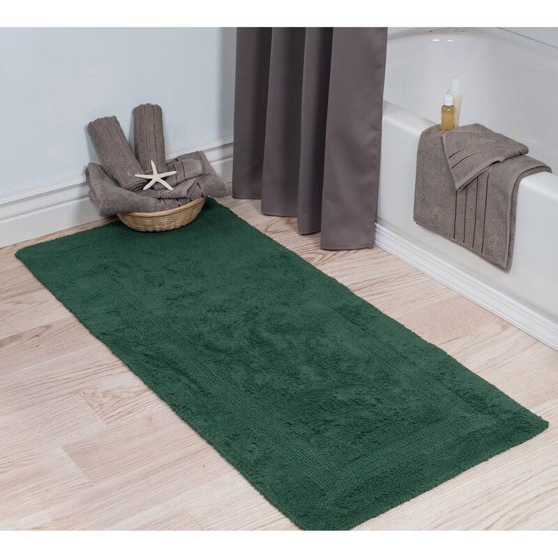 Bath Mat - 60x24-Inch Plush Cotton Bathroom Runner by Windsor Home