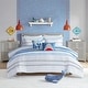 preview thumbnail 15 of 27, Mackenzie Cotton Comforter Set with Chenille Trim by Intelligent Design Kids Blue - Full - Queen