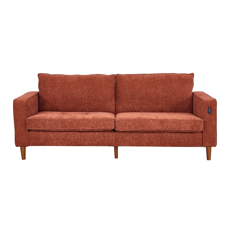 82.7" Sofas for Living Room, Comfy Love Seat Couches, Corduroy Loveseat Sofa,, Easy Assembly with USB