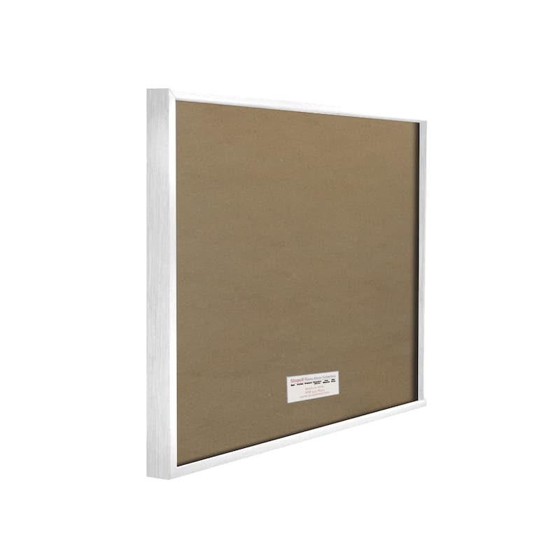 Stupell Neutral Tones Botanical Leaf Pattern Matisse Text Framed Wall Art - Tan