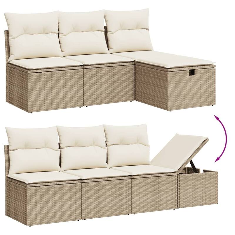 8-Piece Patio Sofa Set with Cushions