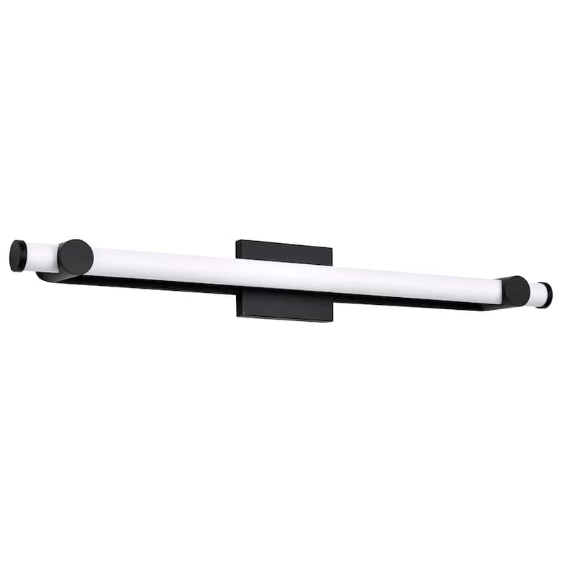 Bowman 36 Inch LED Vanity Matte Black Acrylic Lens - Matte Black