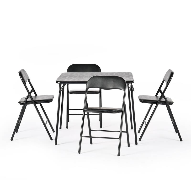 Homy Casa Black Folding Dining Set, for Kitchn, Pinic