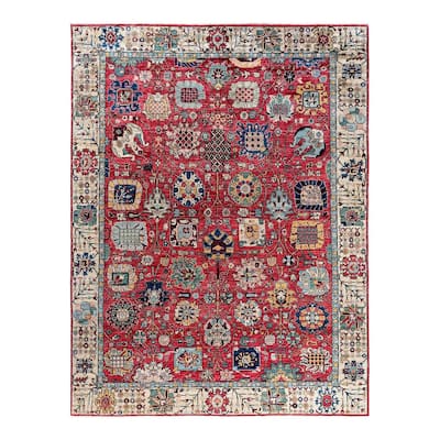 Serapi One-of-a-Kind Hand-Knotted Area Rug - Pink, 9' 0" x 11' 10" - 9' 0" x 11' 10"