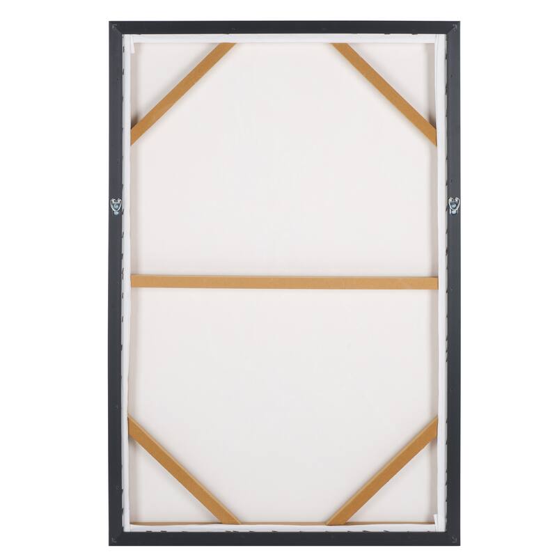 SAFAVIEH Home Glacial Grooves 24W x 36L-inch Framed Wall Art - White