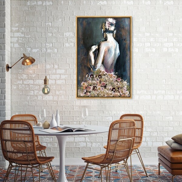 Oliver Gal 'Thinking About You' People and Portraits Blue Wall Art