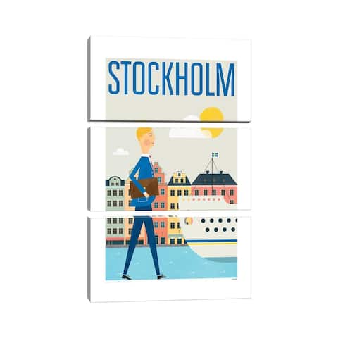 iCanvas "Stockholm" by TomasDesign 3-Piece Canvas Wall Art Set
