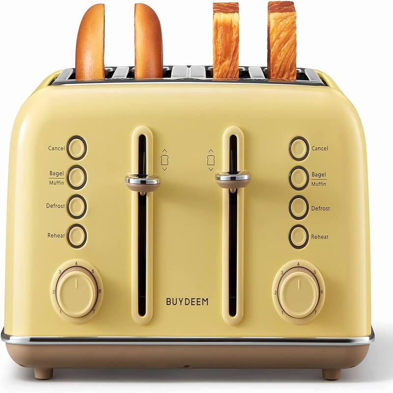 BUYDEEM DT640 4Slice Toaster, Bagel and Muffin Function, Removal Crumb