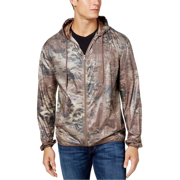Weatherproof Mens Phantom Windbreaker Jacket, brown, Large