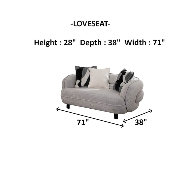 Vanta 4 Pieces Living Room Sets 1 Sofa 1 Loveseat 2 Chair