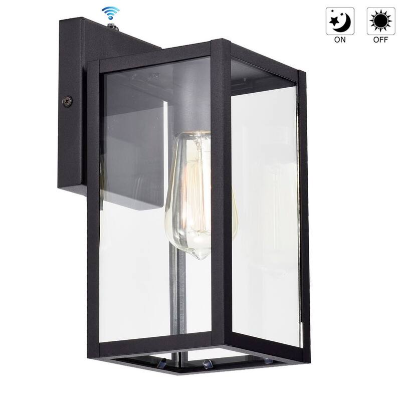 Franklin 2 Pack Outdoor Wall Lantern with Dusk to Dawn Sensor - Small