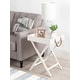 preview thumbnail 1 of 15, Kate and Laurel Bayville Wooden Tray Table - 17x17x24