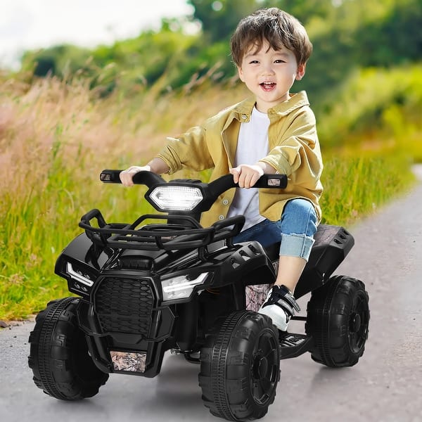 slide 2 of 10, 6V Kids ATV Toddler Electric Battery Powered Ride On Toy w/ LED Light