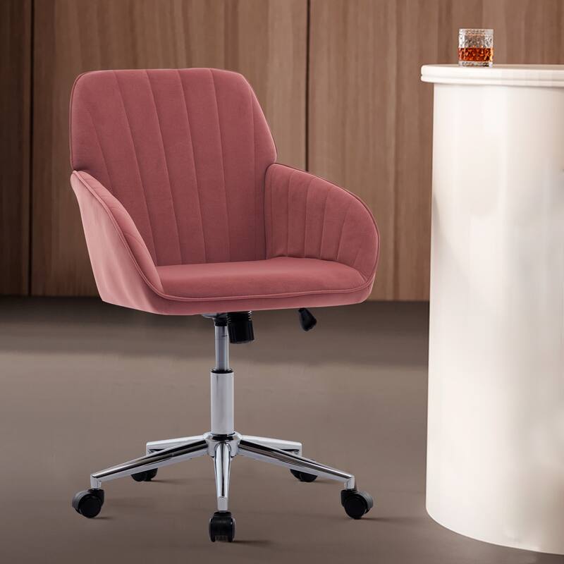 Modern Upholstered Swivel Office Chair