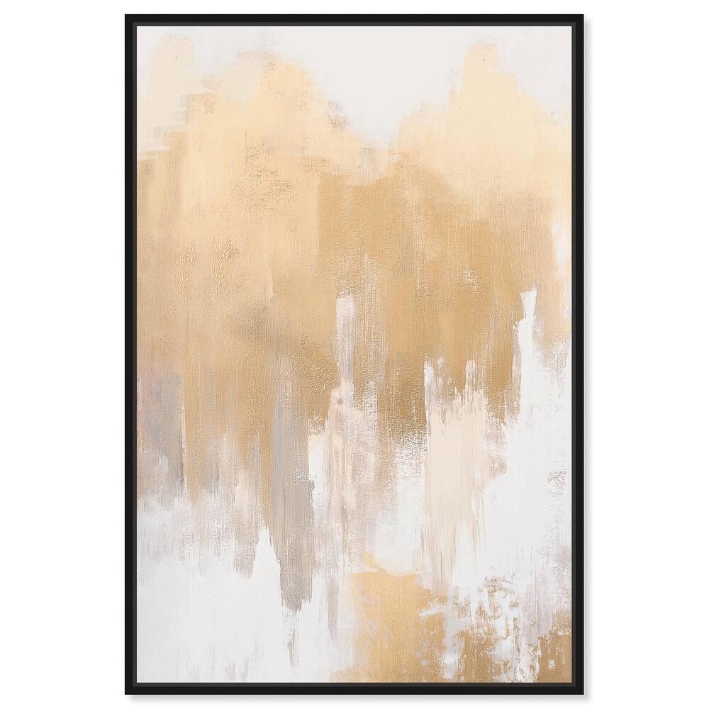 Soft Grey Glam Gold II Canvas by Art Remedy