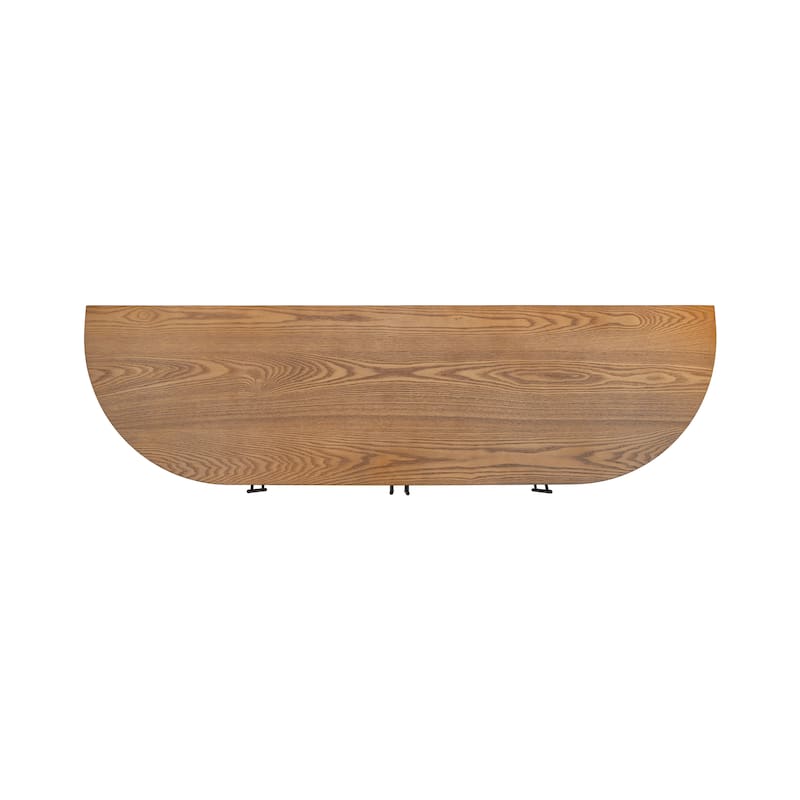 Christopher Knight Home - Elowen Modern Storage Sideboard with Four Doors and Curved Design - 57''×15.75''×32''