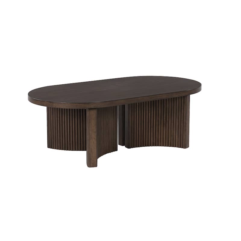 Signature Design by Ashley Korestone Dark Brown Coffee Table - 52"W x 28"D x 17"H