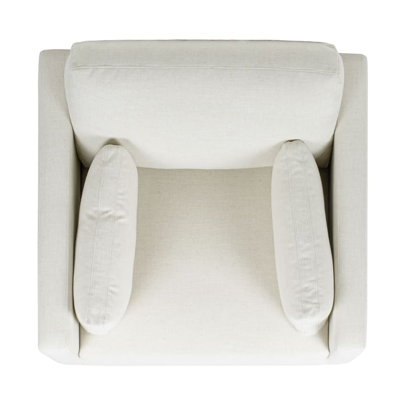 Knox 36" Modern Farmhouse Loose Pillow-Back Arm Chair