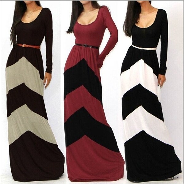 bohemian striped dress