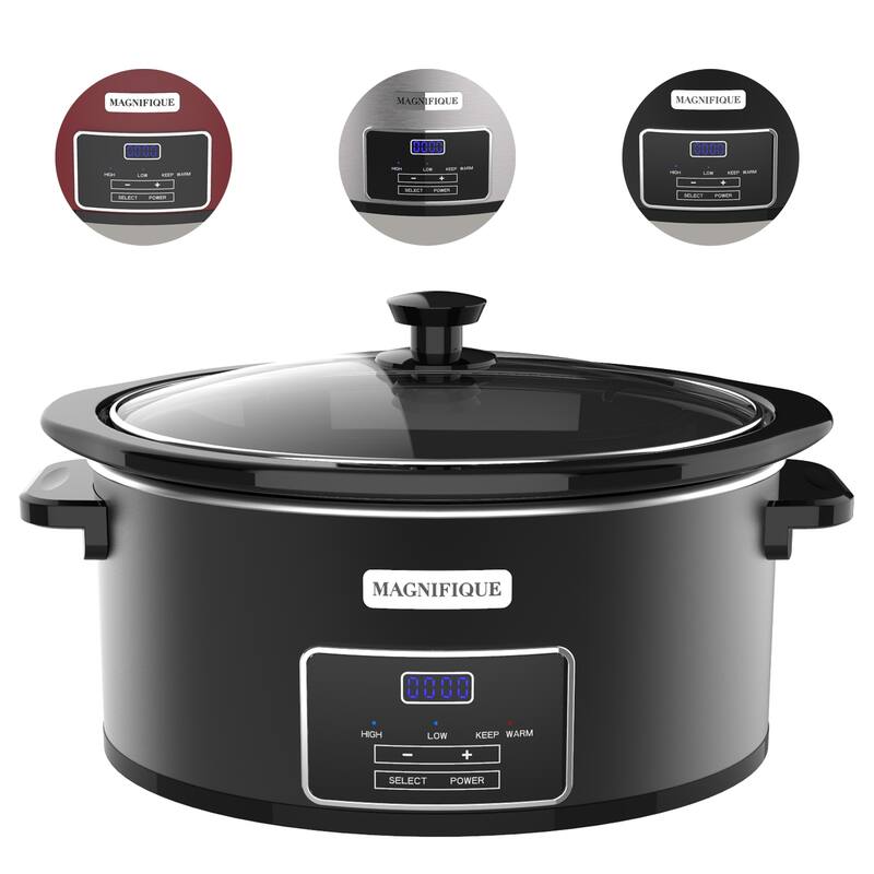 Homecookin 6,7 Quart Digital Display Programmable Slow Cooker
