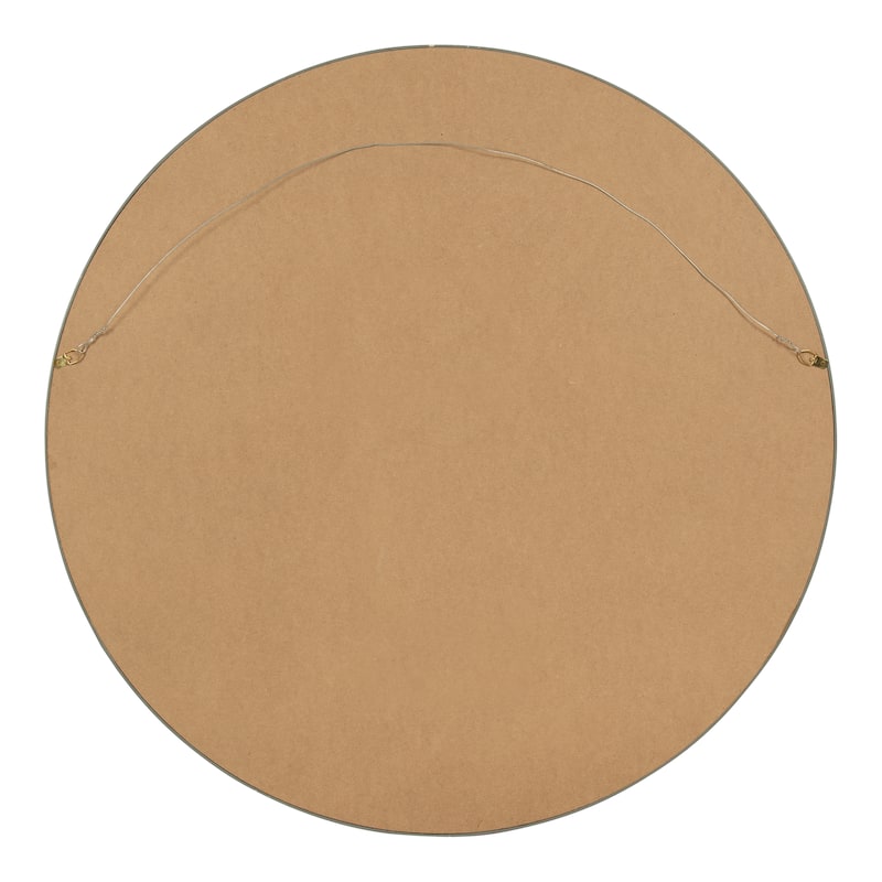 Kate and Laurel Travis Round Wood Accent Wall Mirror