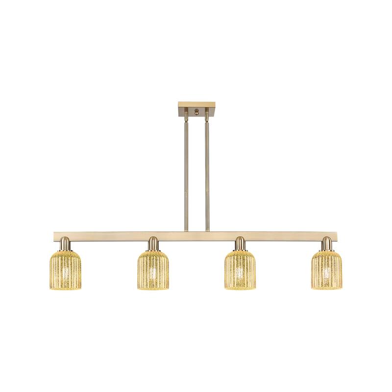 Innovations Lighting Downtown Urban - Bridal Veil - 4 Light 48" Stem Hung Island Light