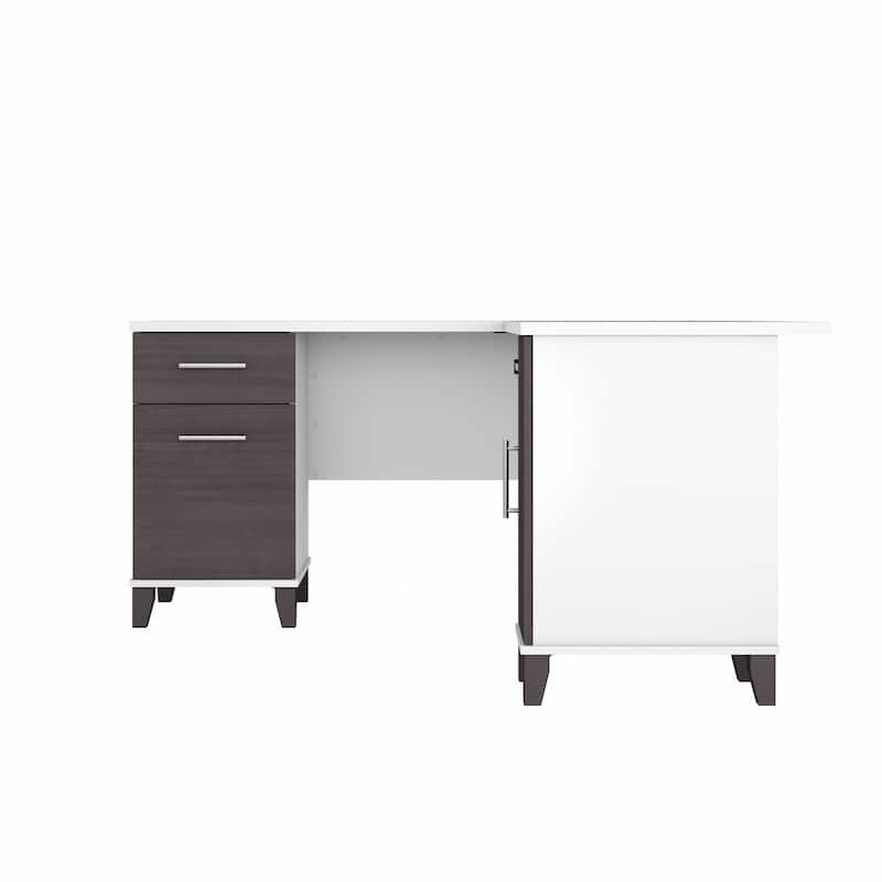 Bush Furniture Somerset 60W L Shaped Desk with Drawers and Storage