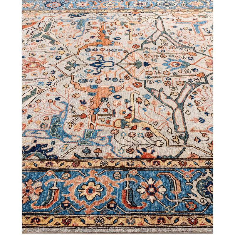 Serapi One-of-a-Kind Hand-Knotted Area Rug - Gray - 7' 10" x 9' 9"